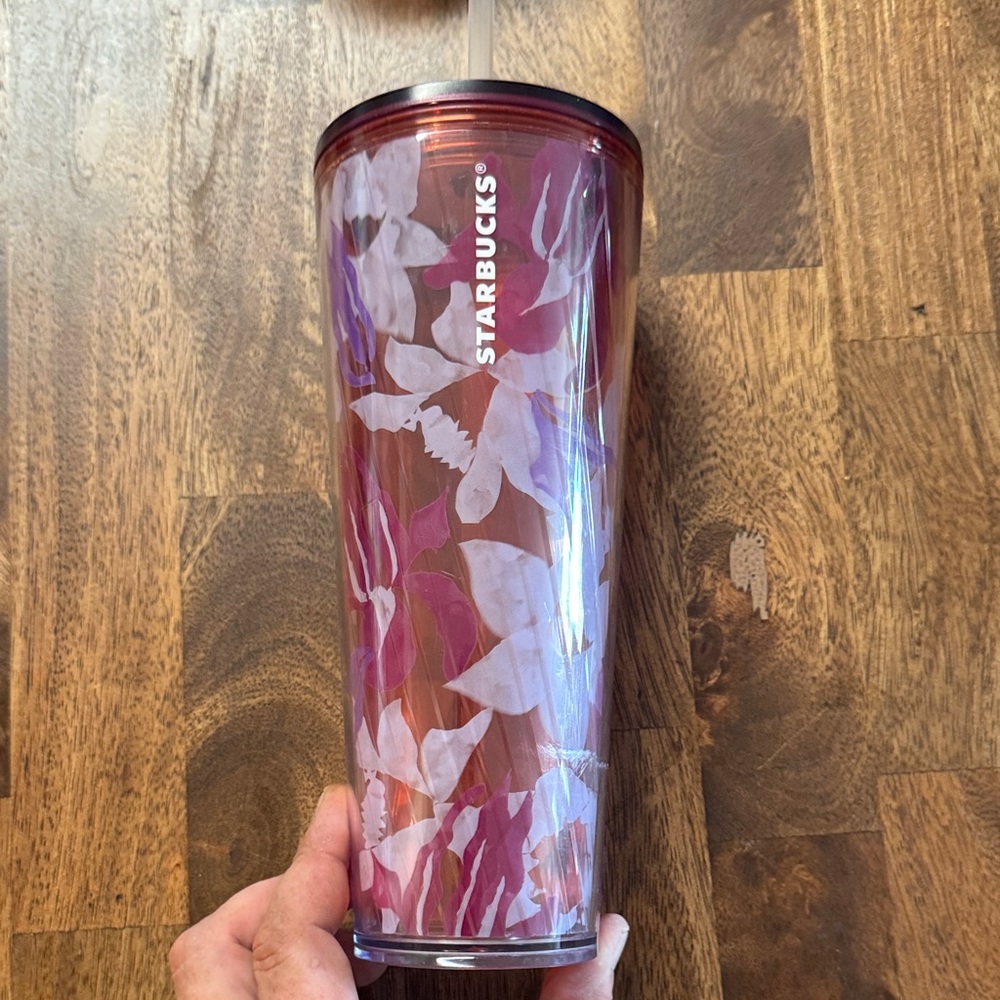 Spring Pink & Lilac Floral 24oz Cold Cup